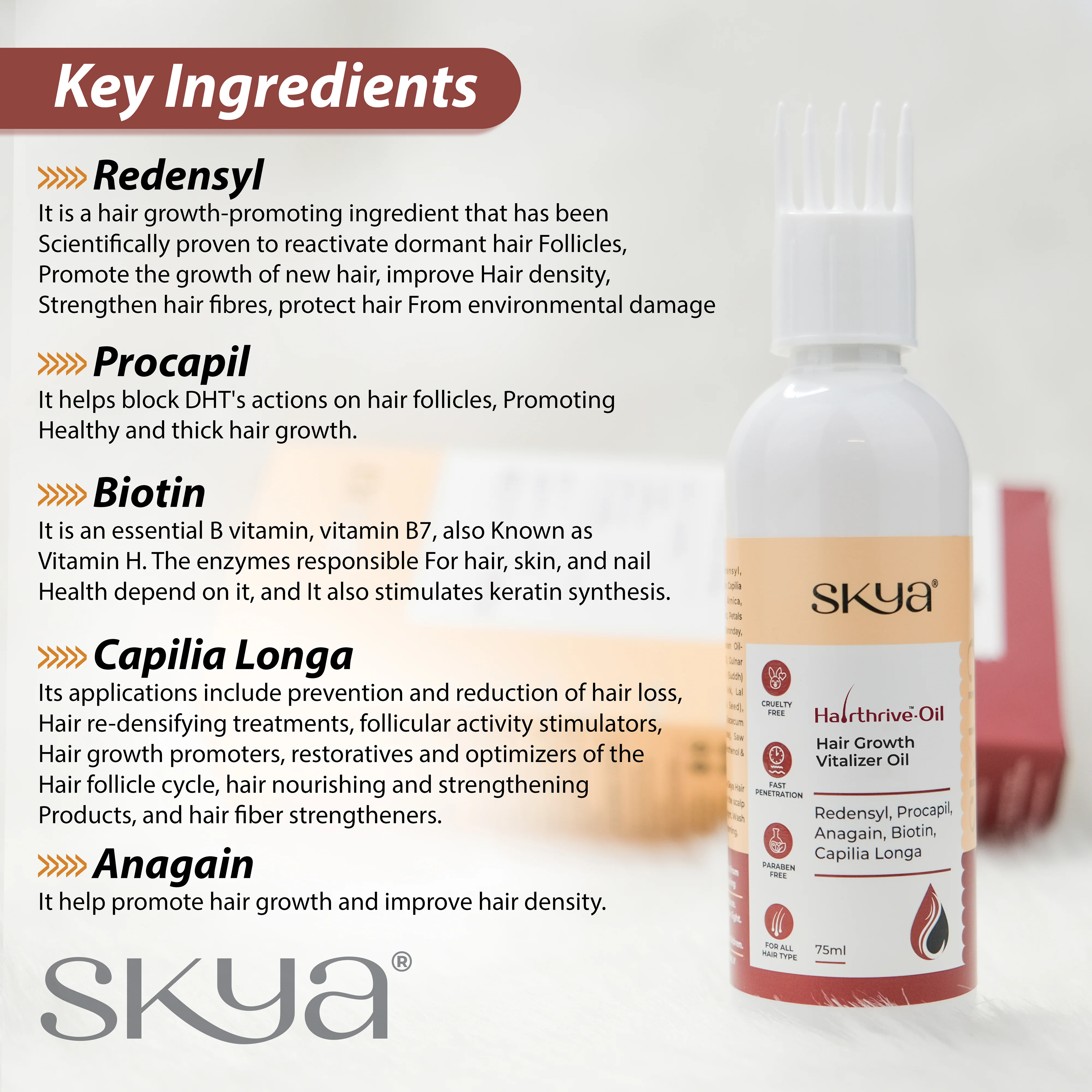SKYA HAIRTHRIVE - Hair Growth Vitalizer Oil - Image 2